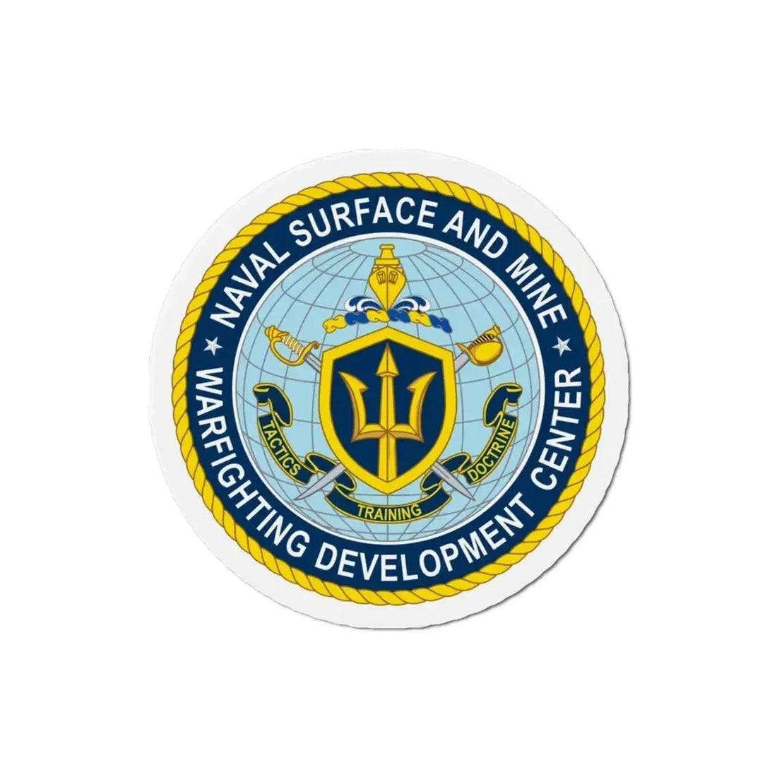Naval Surface & Mine Warfighting Dev Center (U.S. Navy) Refrigerator Magnet 3 Inch - The Sticker Space