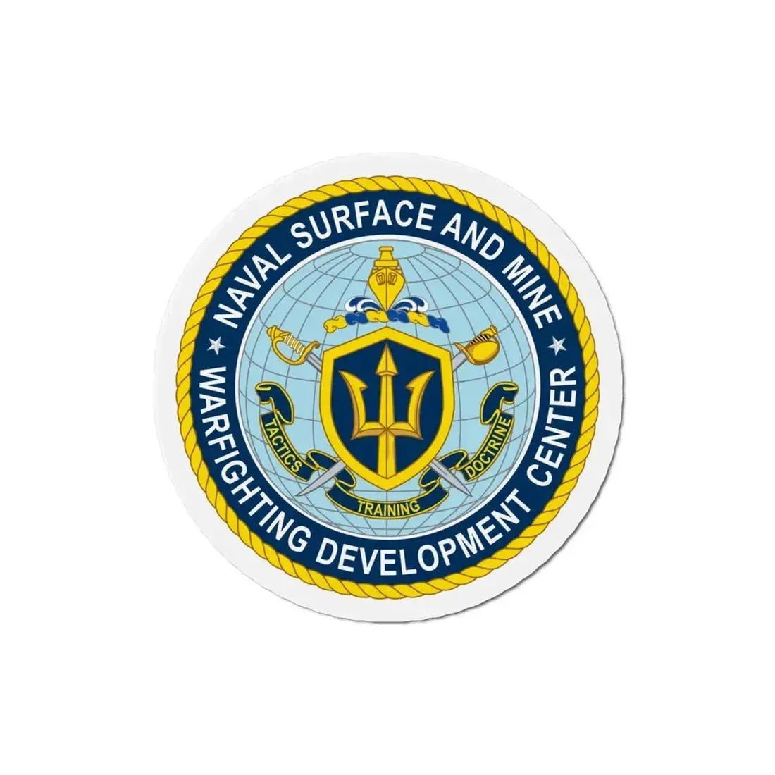 Naval Surface & Mine Warfighting Dev Center (U.S. Navy) Refrigerator Magnet 4 Inch - The Sticker Space