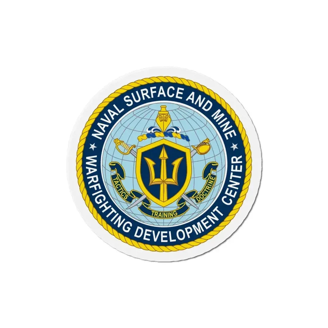 Naval Surface & Mine Warfighting Dev Center (U.S. Navy) Refrigerator Magnet 5 Inch - The Sticker Space