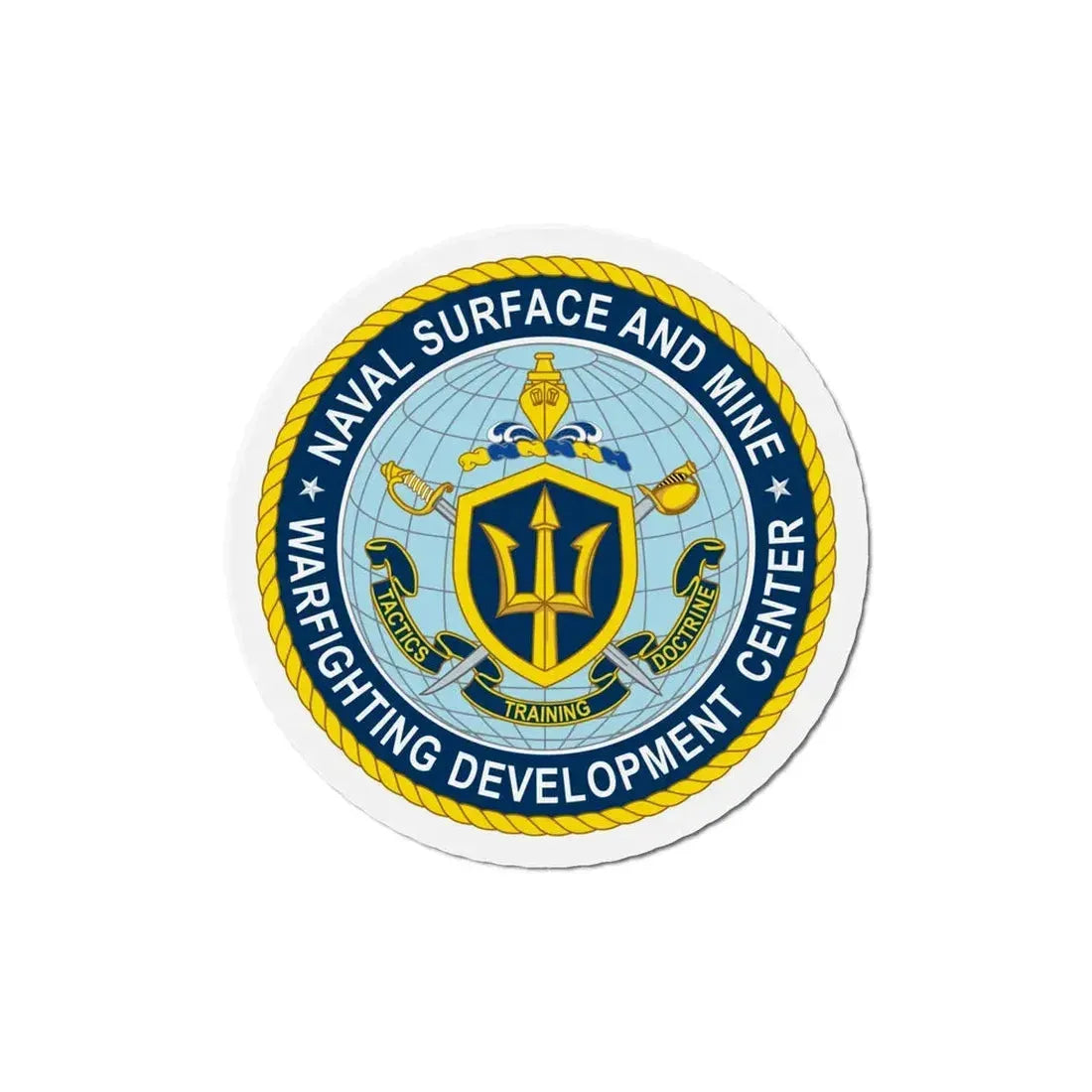 Naval Surface & Mine Warfighting Dev Center (U.S. Navy) Refrigerator Magnet 6 Inch - The Sticker Space
