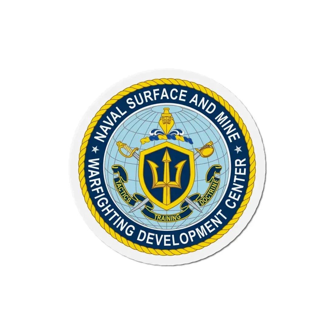 Naval Surface & Mine Warfighting Dev Center (U.S. Navy) Refrigerator Magnet - The Sticker Space
