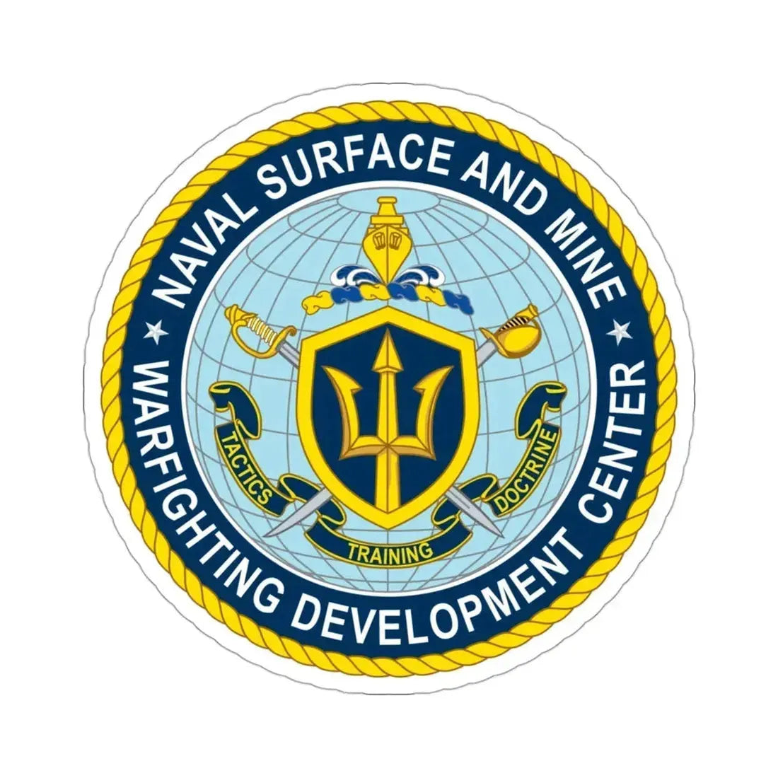 Naval Surface & Mine Warfighting Dev Center (U.S. Navy) STICKER Vinyl Die-Cut Decal 3 Inch - The Sticker Space