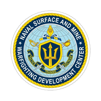 Naval Surface & Mine Warfighting Dev Center (U.S. Navy) STICKER Vinyl Die-Cut Decal 4 Inch - The Sticker Space