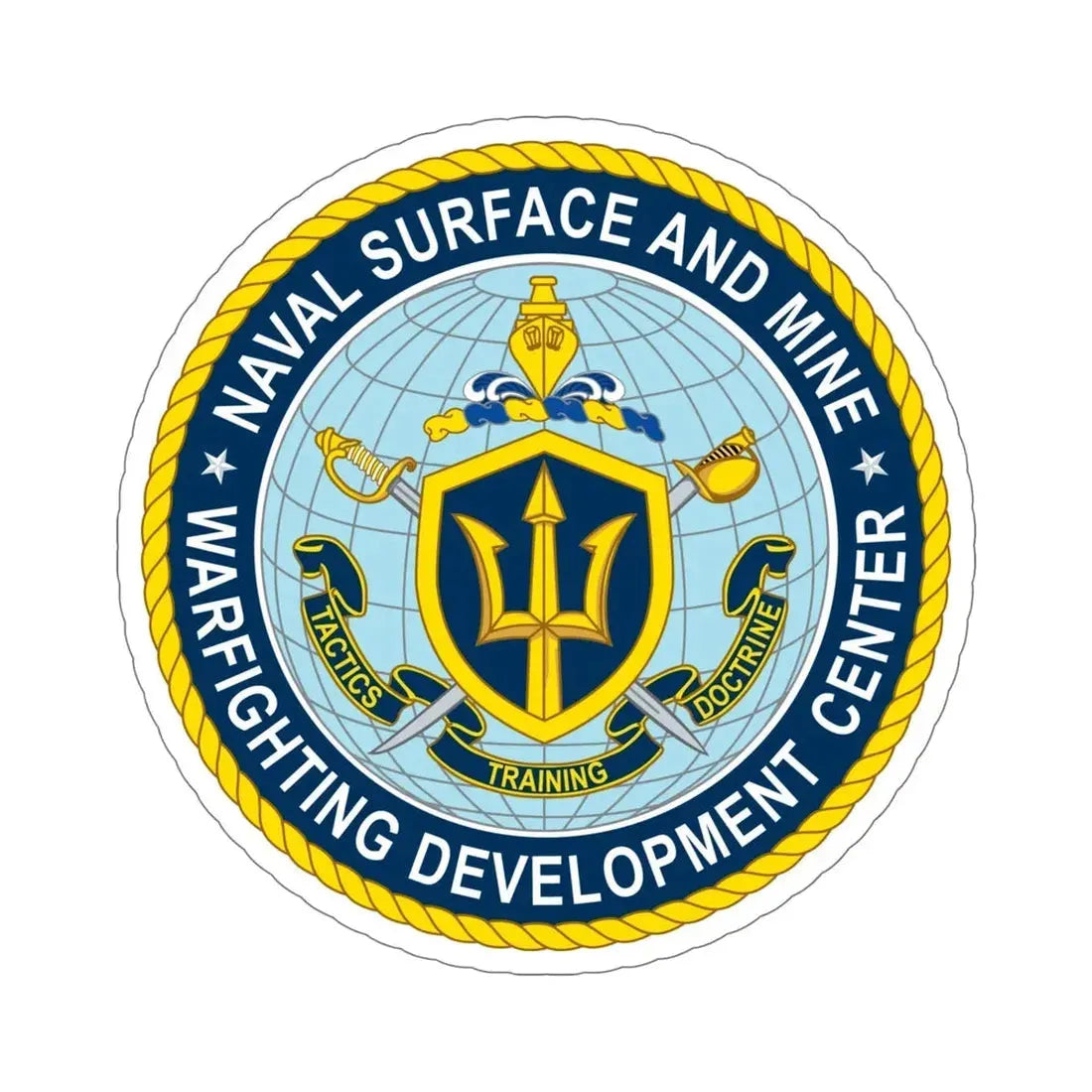 Naval Surface & Mine Warfighting Dev Center (U.S. Navy) STICKER Vinyl Die-Cut Decal - The Sticker Space