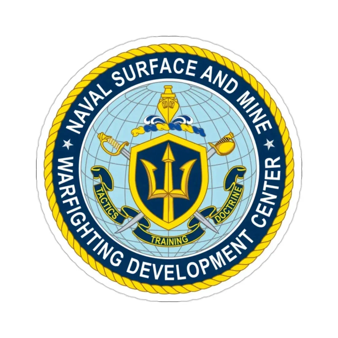 Naval Surface & Mine Warfighting Dev Center (U.S. Navy) STICKER Vinyl Die-Cut Decal - The Sticker Space
