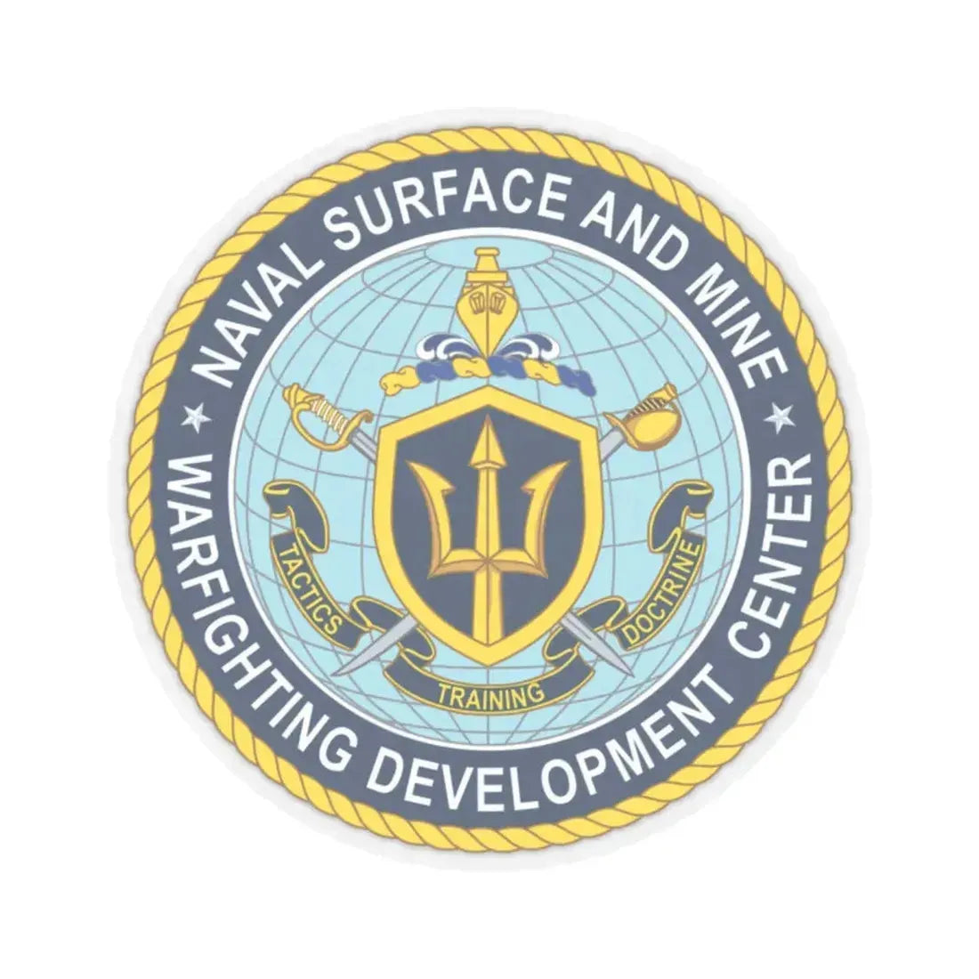 Naval Surface & Mine Warfighting Dev Center (U.S. Navy) STICKER Vinyl Kiss-Cut Decal 2 Inch Transparent - The Sticker Space