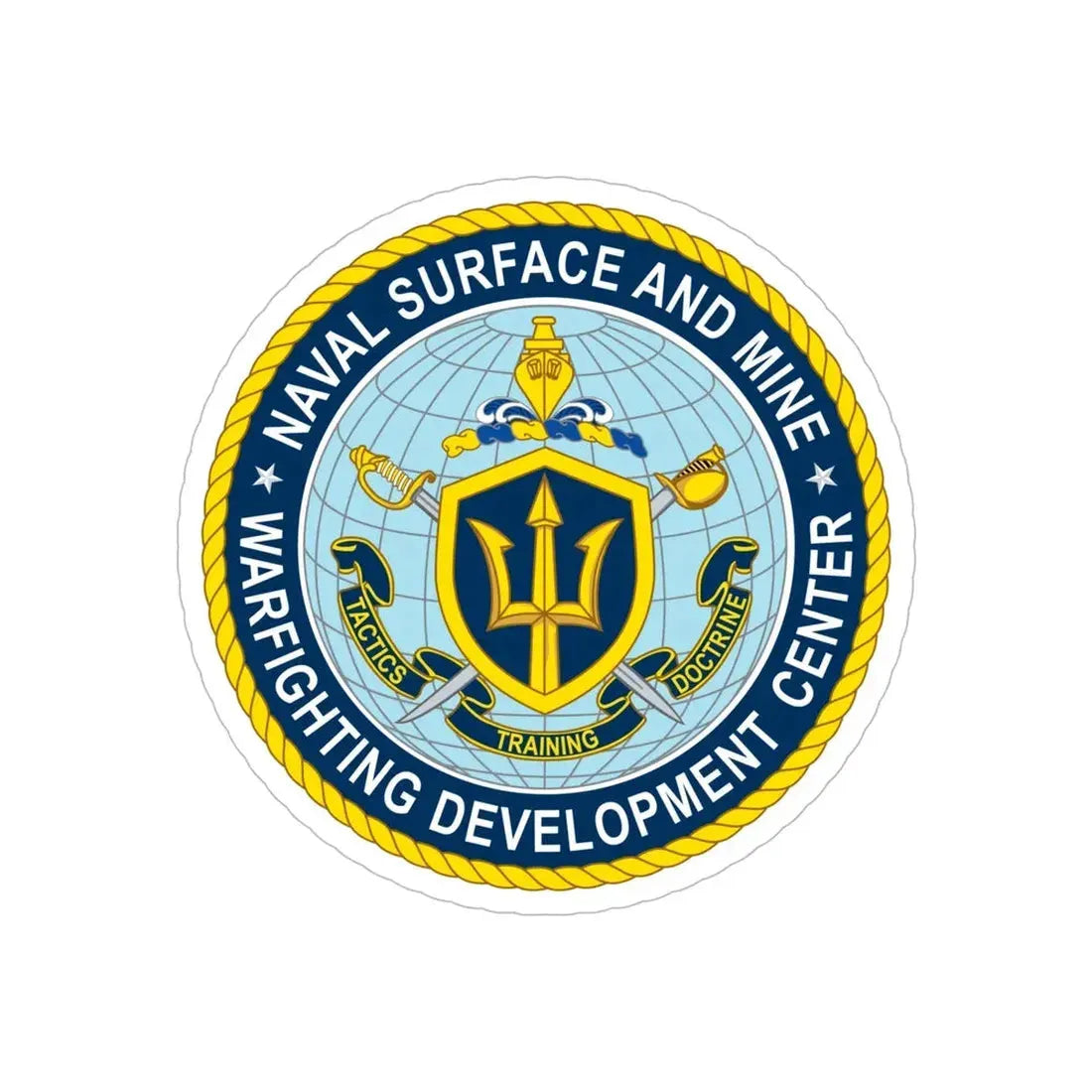 Naval Surface & Mine Warfighting Dev Center (U.S. Navy) Transparent STICKER Die-Cut Vinyl Decal - The Sticker Space