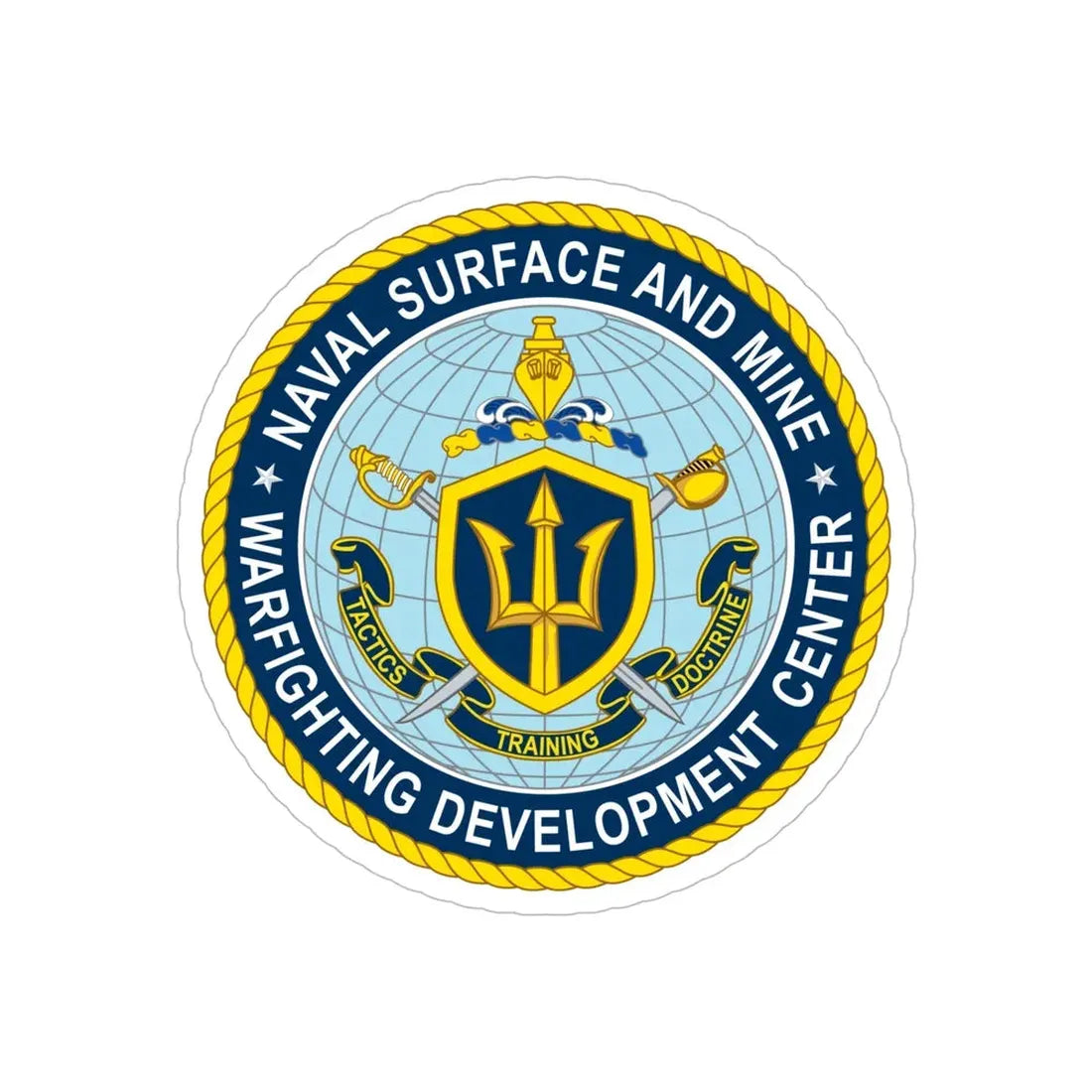 Naval Surface & Mine Warfighting Dev Center (U.S. Navy) Transparent STICKER Die-Cut Vinyl Decal - The Sticker Space