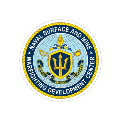 Naval Surface & Mine Warfighting Dev Center (U.S. Navy) Transparent STICKER Die-Cut Vinyl Decal - The Sticker Space