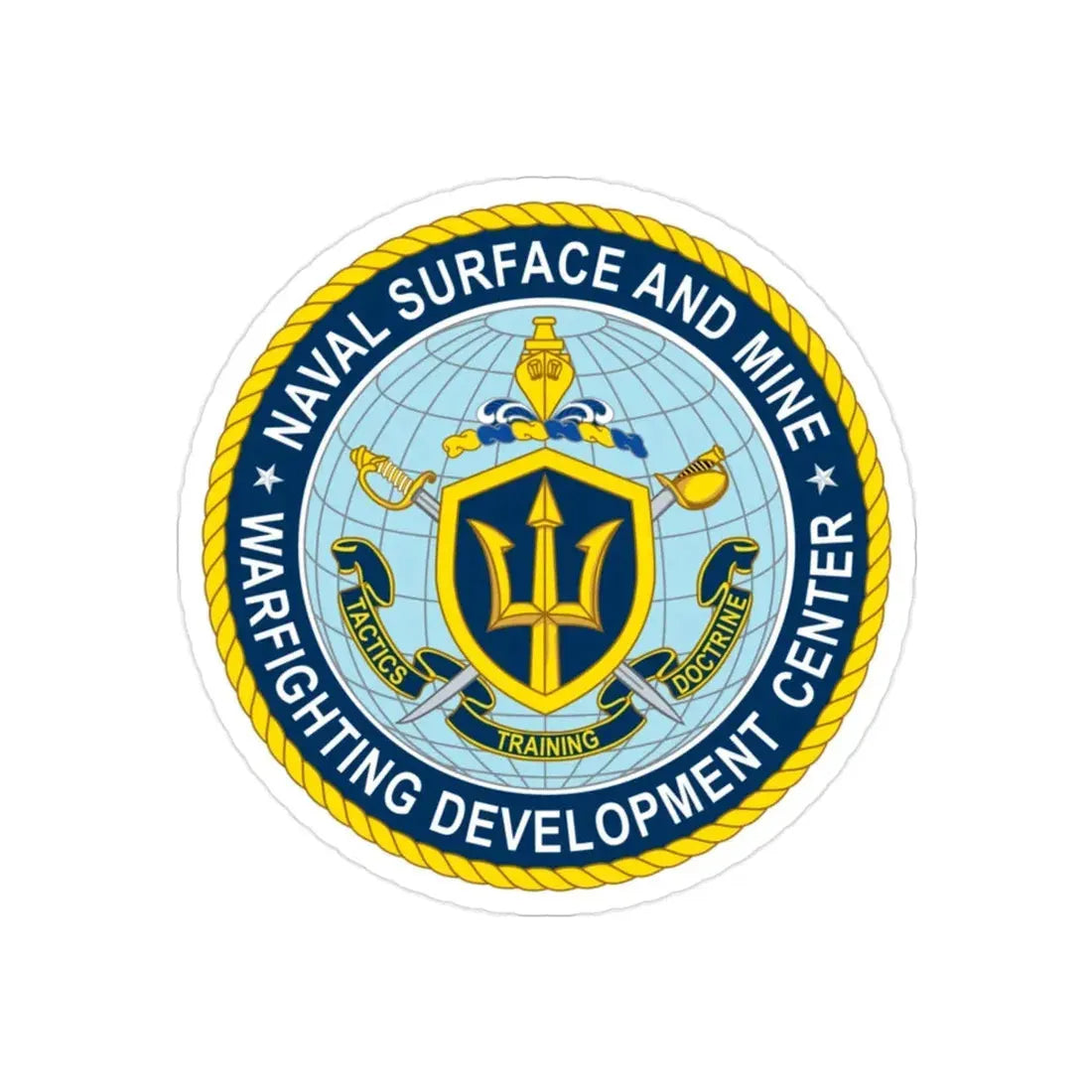 Naval Surface & Mine Warfighting Dev Center (U.S. Navy) Transparent STICKER Die-Cut Vinyl Decal - The Sticker Space