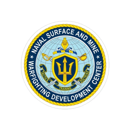 Naval Surface & Mine Warfighting Dev Center (U.S. Navy) Transparent STICKER Die-Cut Vinyl Decal - The Sticker Space