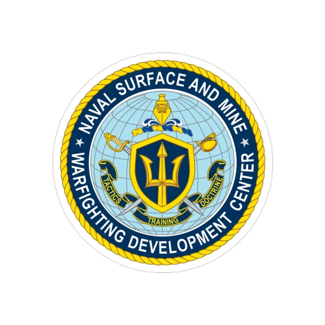 Naval Surface & Mine Warfighting Dev Center (U.S. Navy) Transparent STICKER Die-Cut Vinyl Decal - The Sticker Space