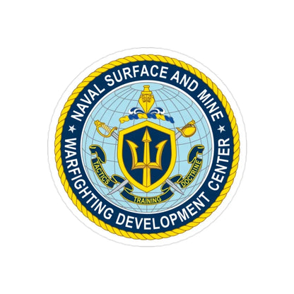 Naval Surface & Mine Warfighting Dev Center (U.S. Navy) Transparent STICKER Die-Cut Vinyl Decal - The Sticker Space