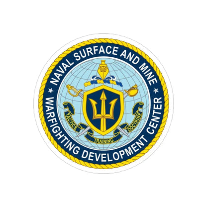Naval Surface & Mine Warfighting Dev Center (U.S. Navy) Transparent STICKER Die-Cut Vinyl Decal - The Sticker Space