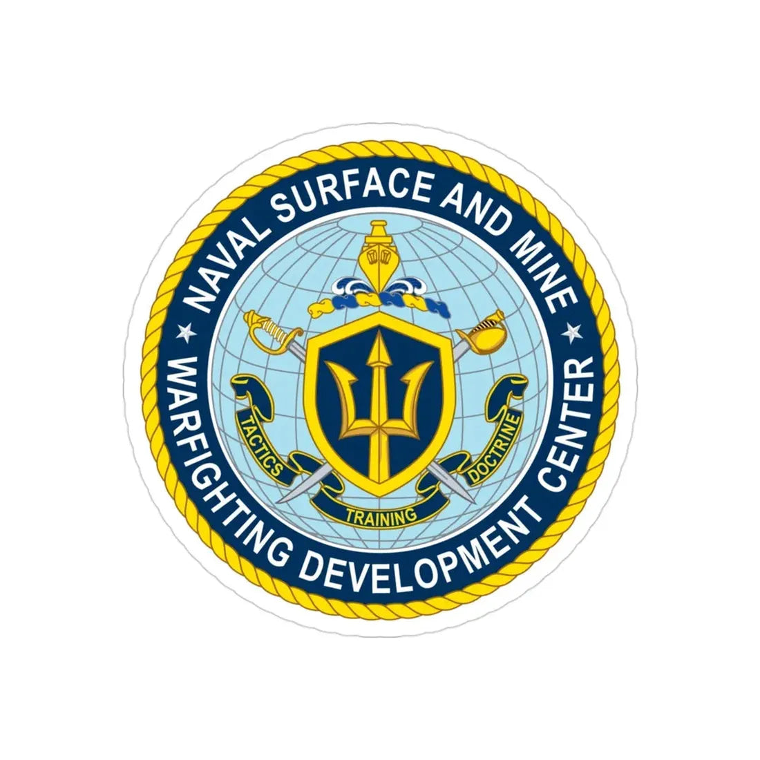 Naval Surface & Mine Warfighting Dev Center (U.S. Navy) Transparent STICKER Die-Cut Vinyl Decal - The Sticker Space
