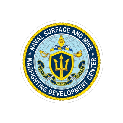 Naval Surface & Mine Warfighting Dev Center (U.S. Navy) Transparent STICKER Die-Cut Vinyl Decal - The Sticker Space
