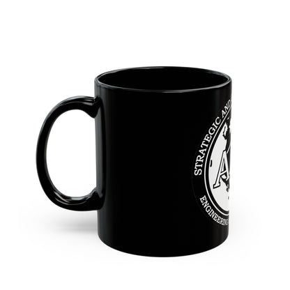 Naval Surface Warefare Ctr (U.S. Navy) Black Coffee Mug-The Sticker Space