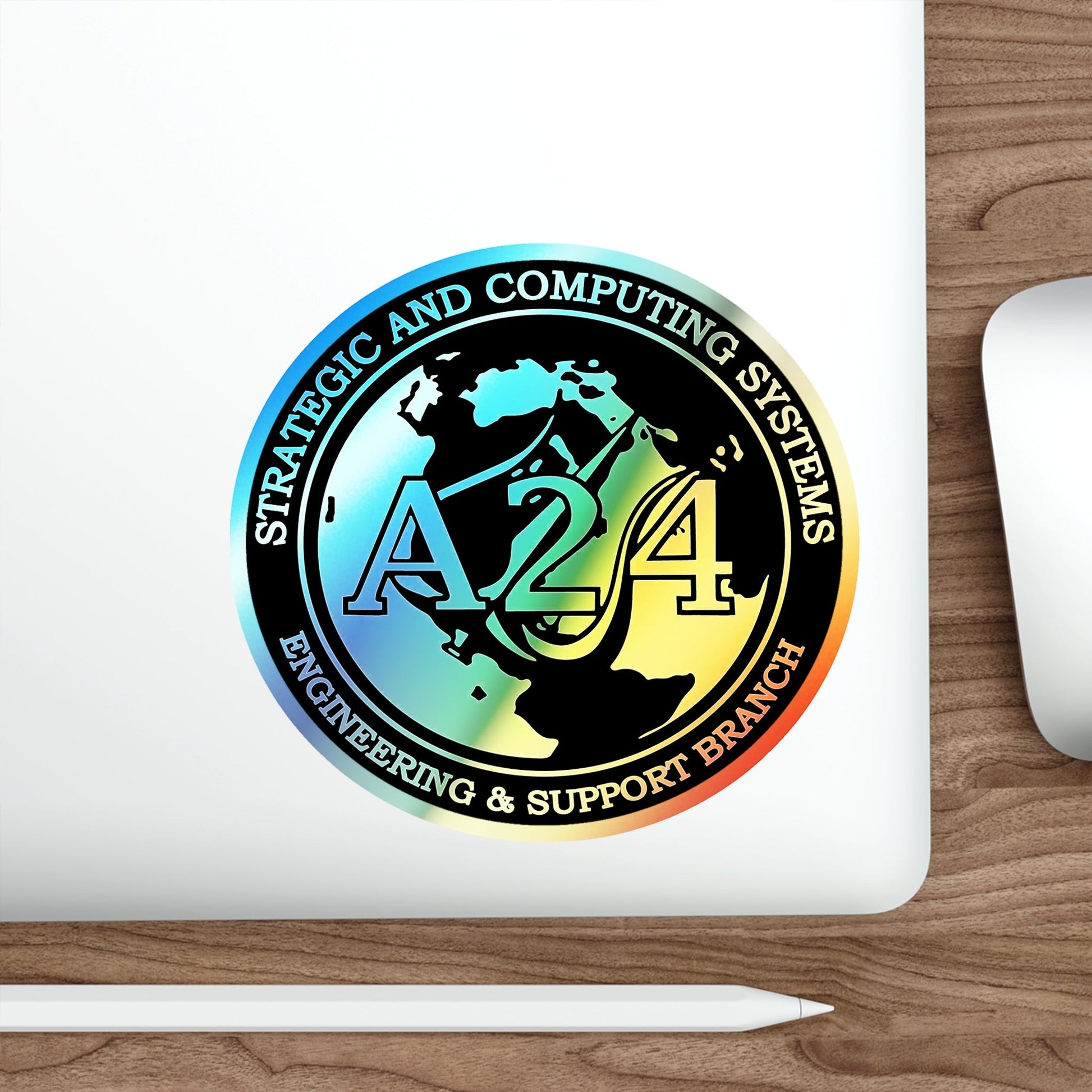 Naval Surface Warefare Ctr (U.S. Navy) Holographic STICKER Die-Cut Vinyl Decal-The Sticker Space