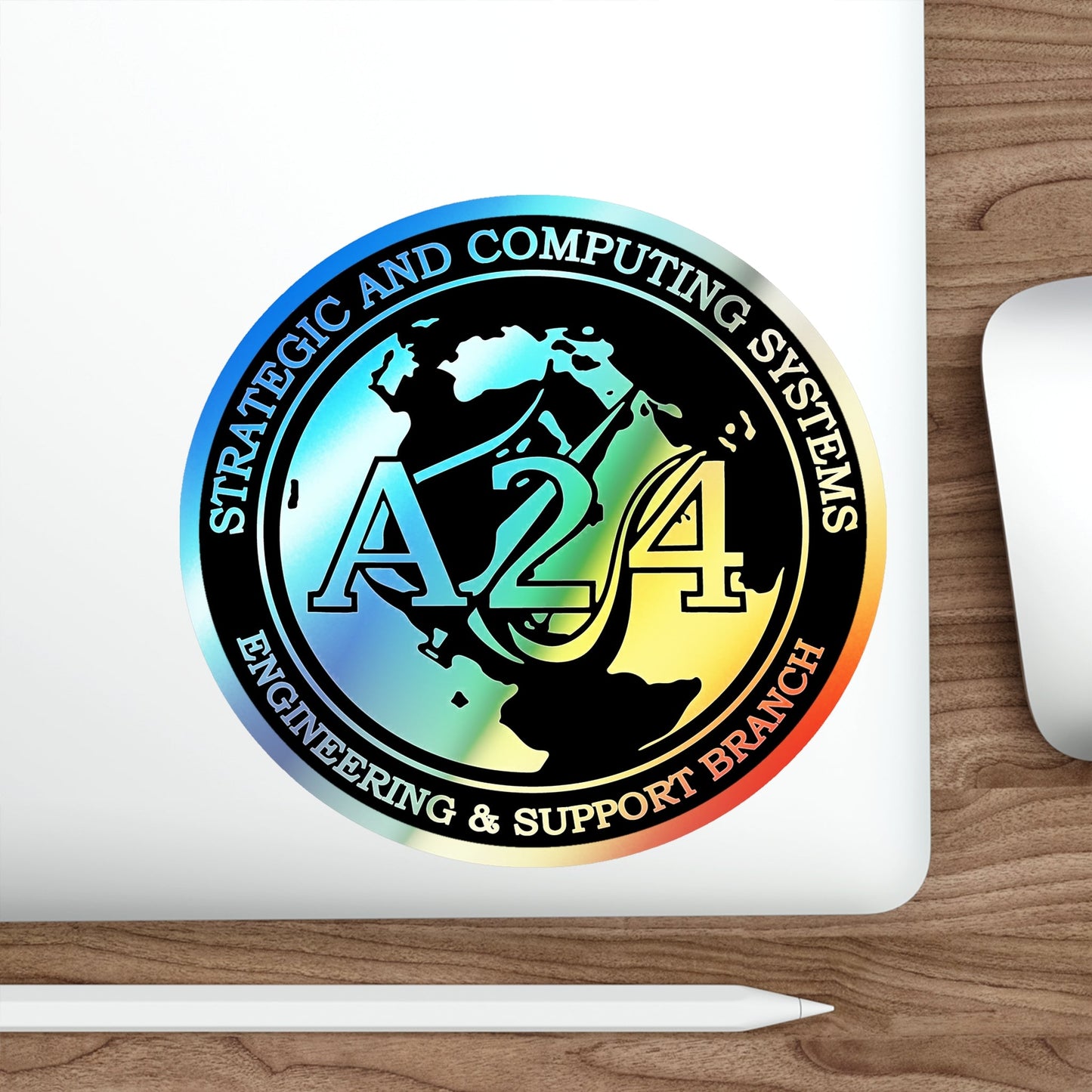 Naval Surface Warefare Ctr (U.S. Navy) Holographic STICKER Die-Cut Vinyl Decal-The Sticker Space