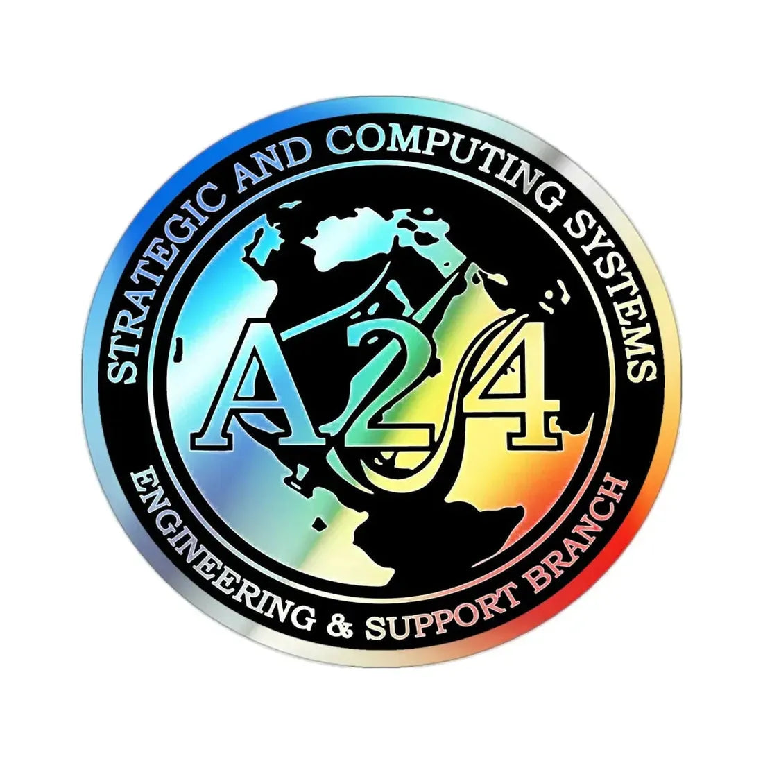 Naval Surface Warefare Ctr (U.S. Navy) Holographic STICKER Die-Cut Vinyl Decal - The Sticker Space