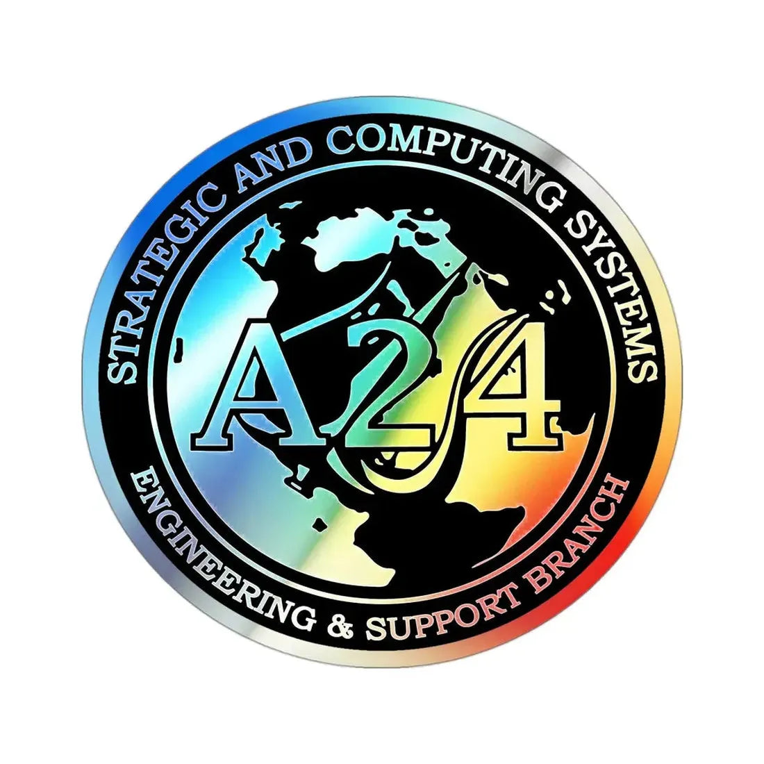 Naval Surface Warefare Ctr (U.S. Navy) Holographic STICKER Die-Cut Vinyl Decal - The Sticker Space