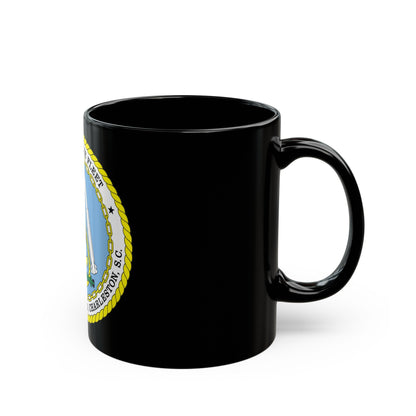 Naval Weapon Station Charleston SC (U.S. Navy) Black Coffee Mug-The Sticker Space