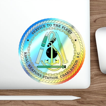 Naval Weapon Station Charleston SC (U.S. Navy) Holographic STICKER Die-Cut Vinyl Decal-The Sticker Space