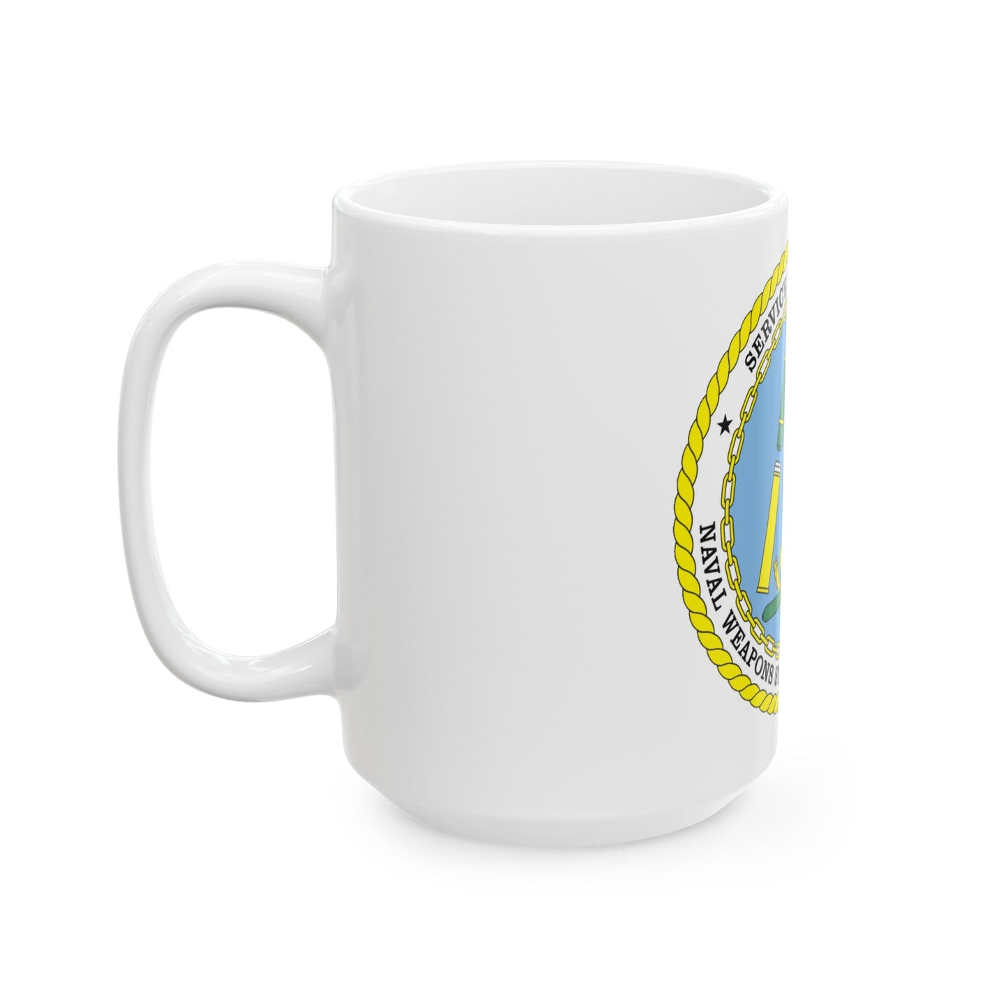 Naval Weapon Station Charleston SC (U.S. Navy) White Coffee Mug-The Sticker Space