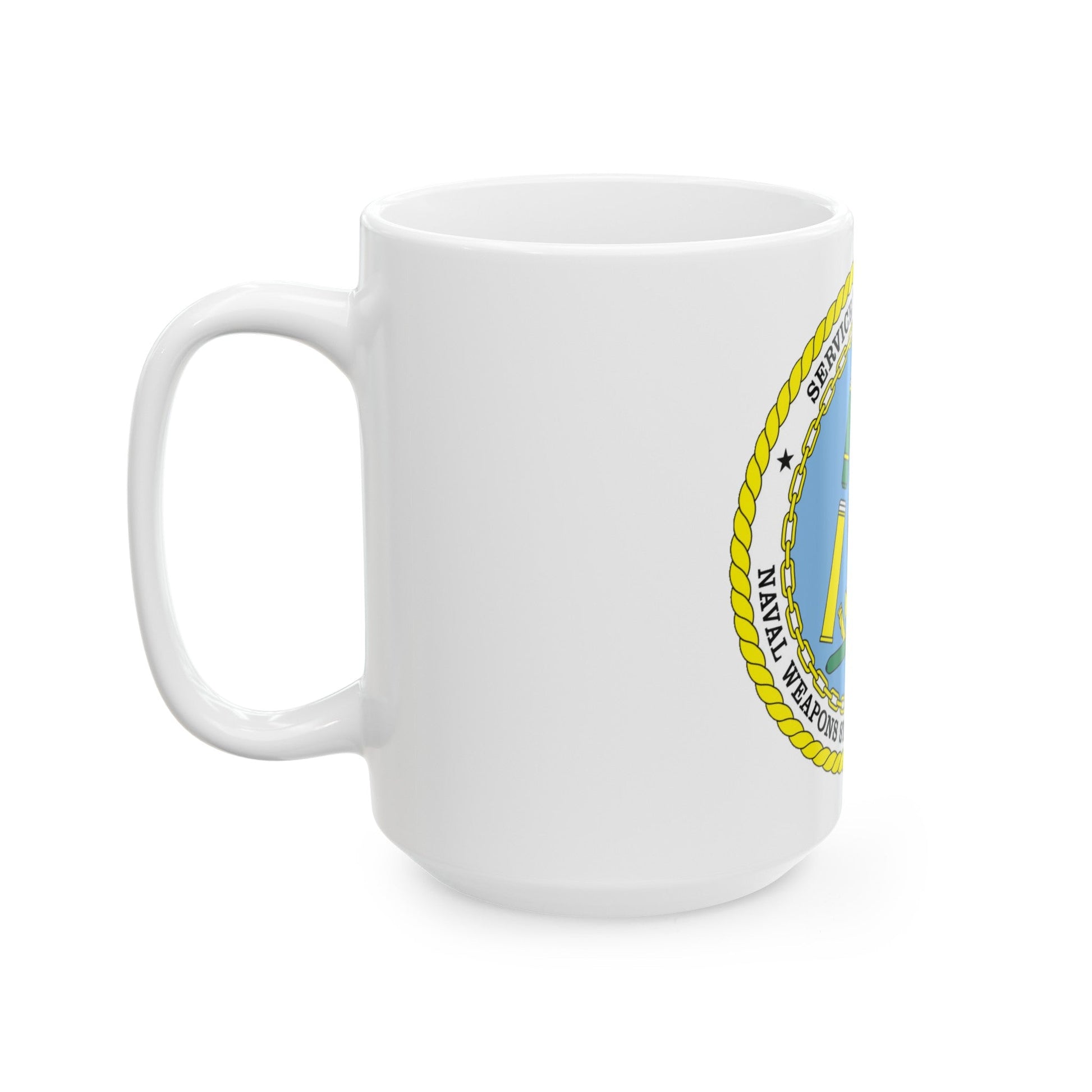 Naval Weapon Station Charleston SC (U.S. Navy) White Coffee Mug-The Sticker Space