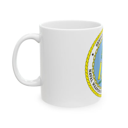 Naval Weapon Station Charleston SC (U.S. Navy) White Coffee Mug-The Sticker Space