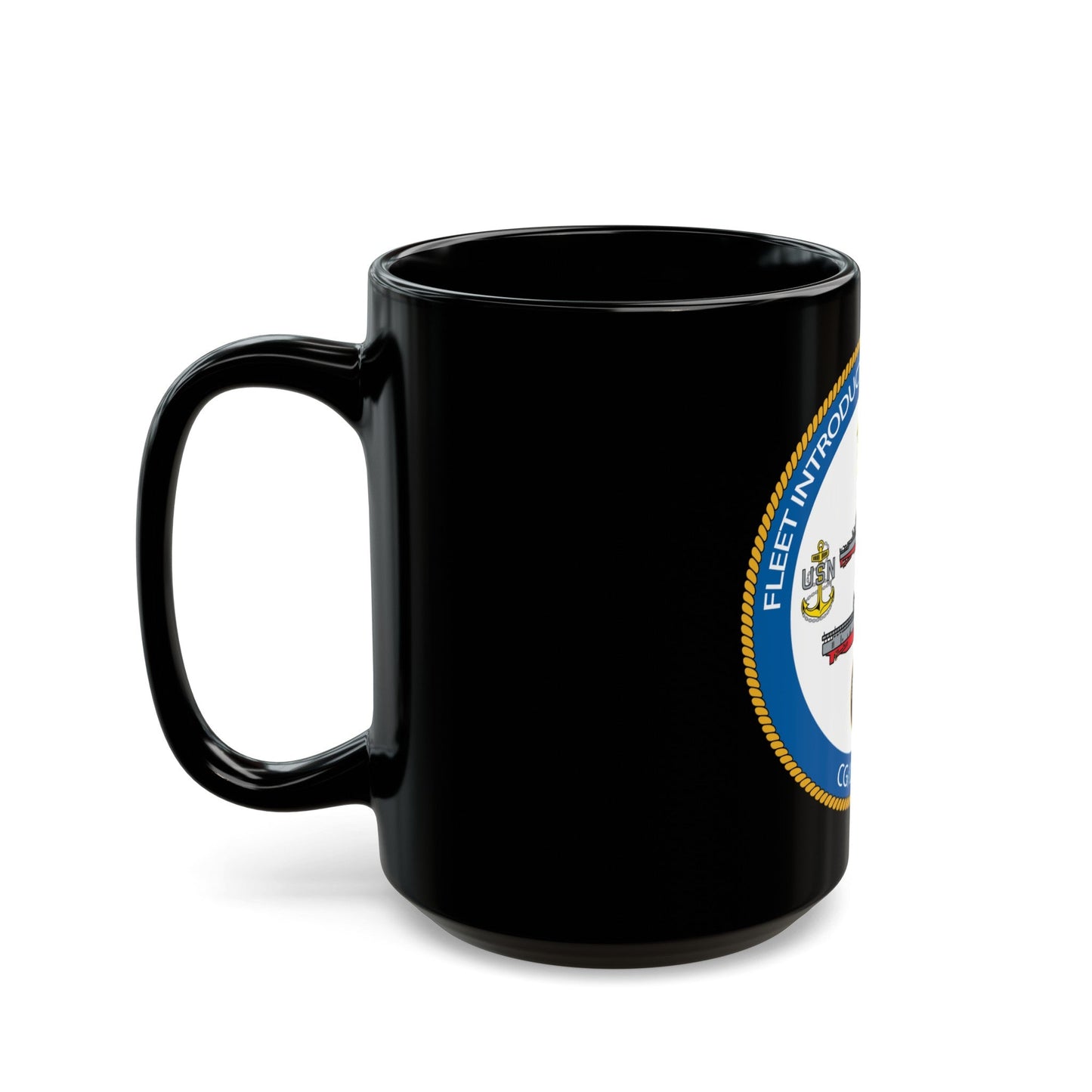 NAVSEA Fit Norfolk (U.S. Navy) Black Coffee Mug-The Sticker Space