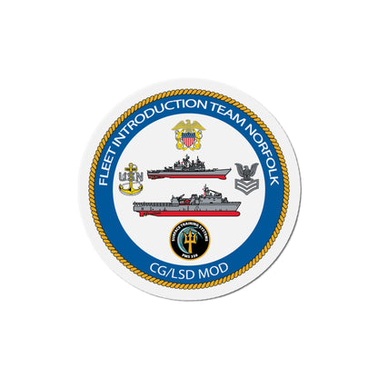 NAVSEA Fit Norfolk (U.S. Navy) Die-Cut Magnet-6 × 6"-The Sticker Space