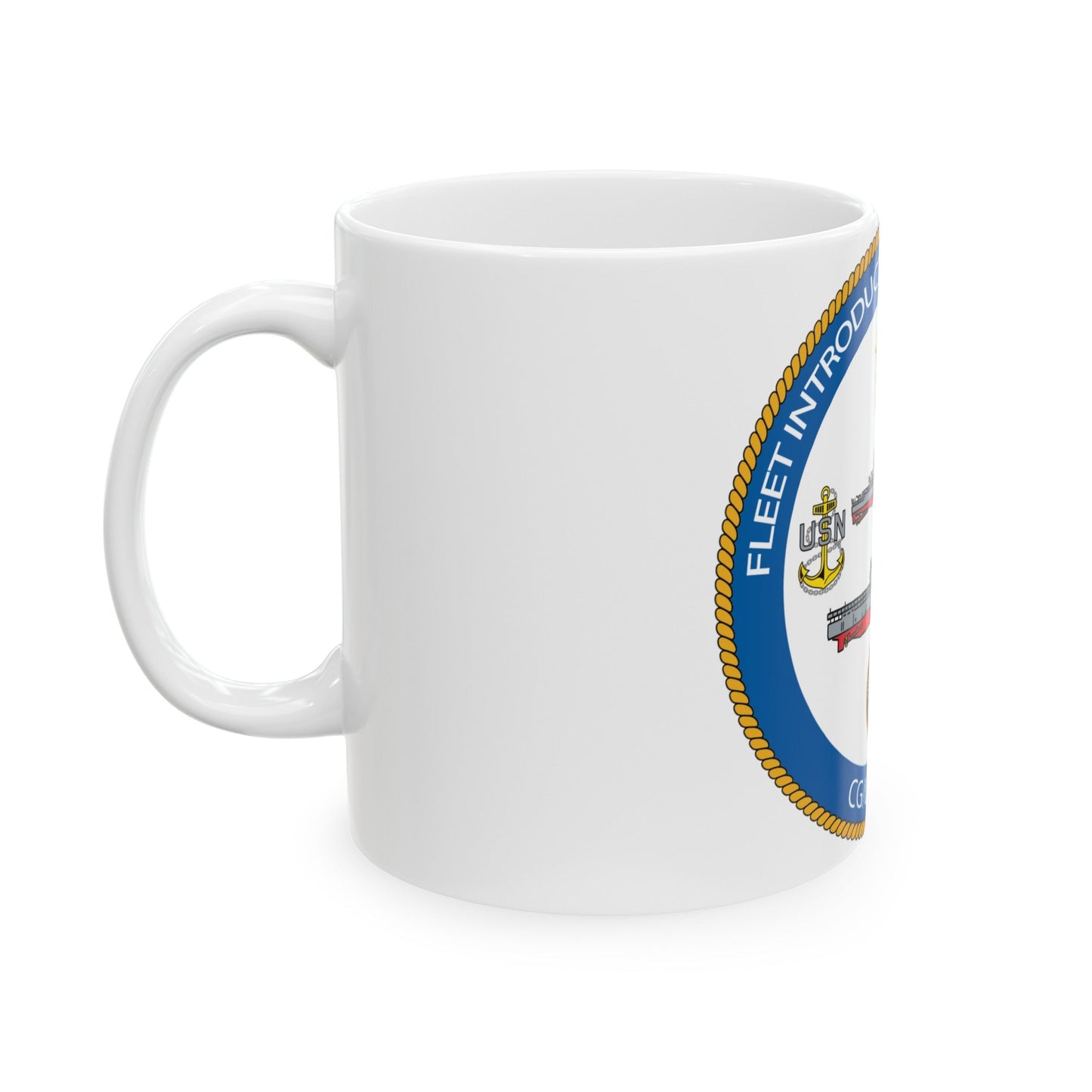 NAVSEA Fit Norfolk (U.S. Navy) White Coffee Mug-The Sticker Space