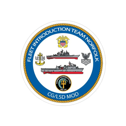 NAVSEA Fit Norfolk (U.S. Navy) Transparent STICKER Die-Cut Vinyl Decal 2 Inch Transparent - The Sticker Space