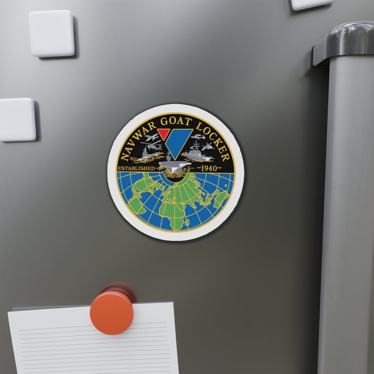 NAVWAR Goat Locker (U.S. Navy) Die-Cut Magnet-The Sticker Space