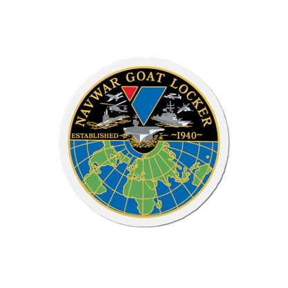 NAVWAR Goat Locker (U.S. Navy) Die-Cut Magnet-3" x 3"-The Sticker Space