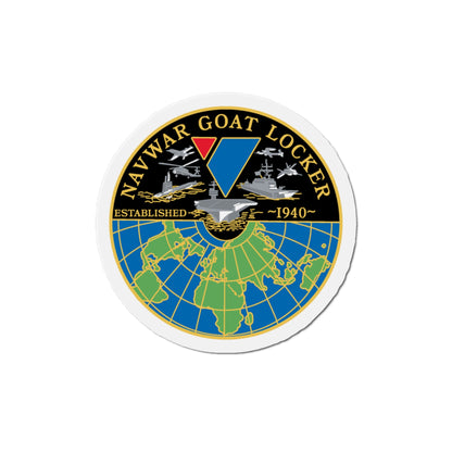 NAVWAR Goat Locker (U.S. Navy) Die-Cut Magnet-4" x 4"-The Sticker Space