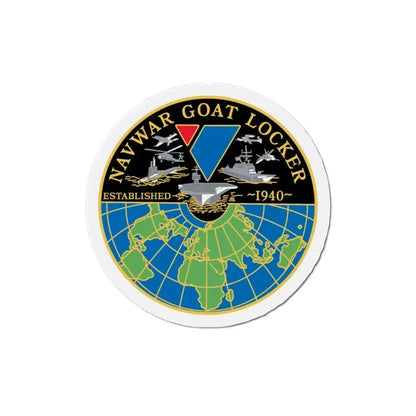 NAVWAR Goat Locker (U.S. Navy) Refrigerator Magnet 3 Inch - The Sticker Space