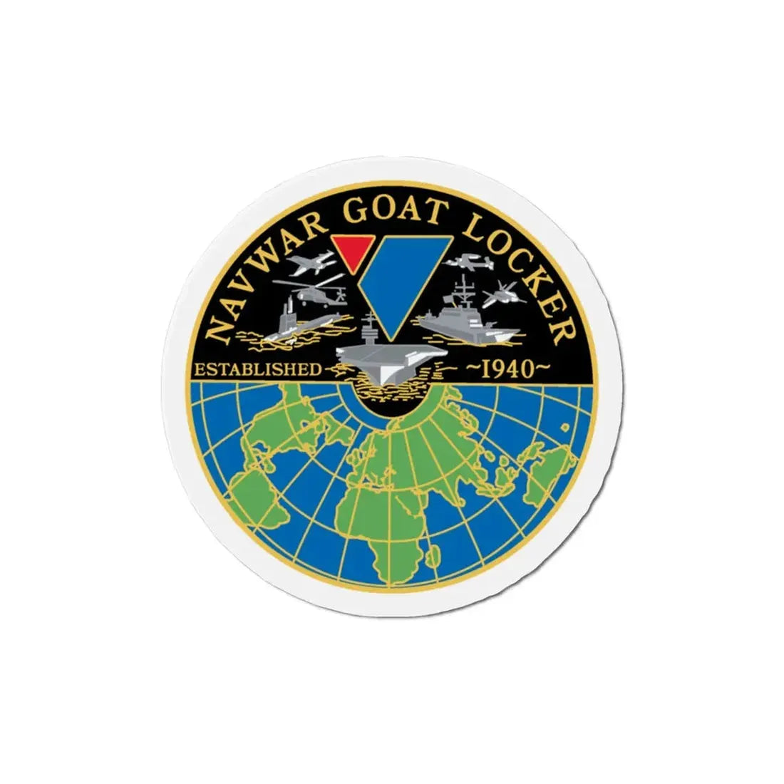 NAVWAR Goat Locker (U.S. Navy) Refrigerator Magnet - The Sticker Space