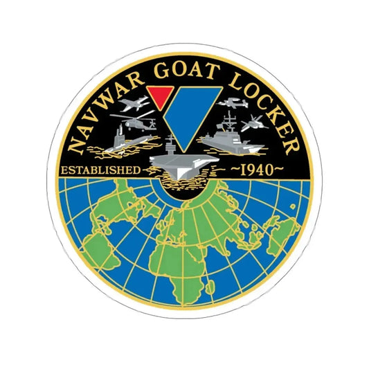 NAVWAR Goat Locker (U.S. Navy) STICKER Vinyl Die-Cut Decal 6 Inch - The Sticker Space