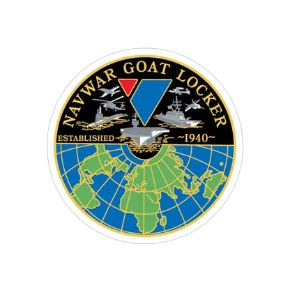 NAVWAR Goat Locker (U.S. Navy) Transparent STICKER Die-Cut Vinyl Decal - The Sticker Space