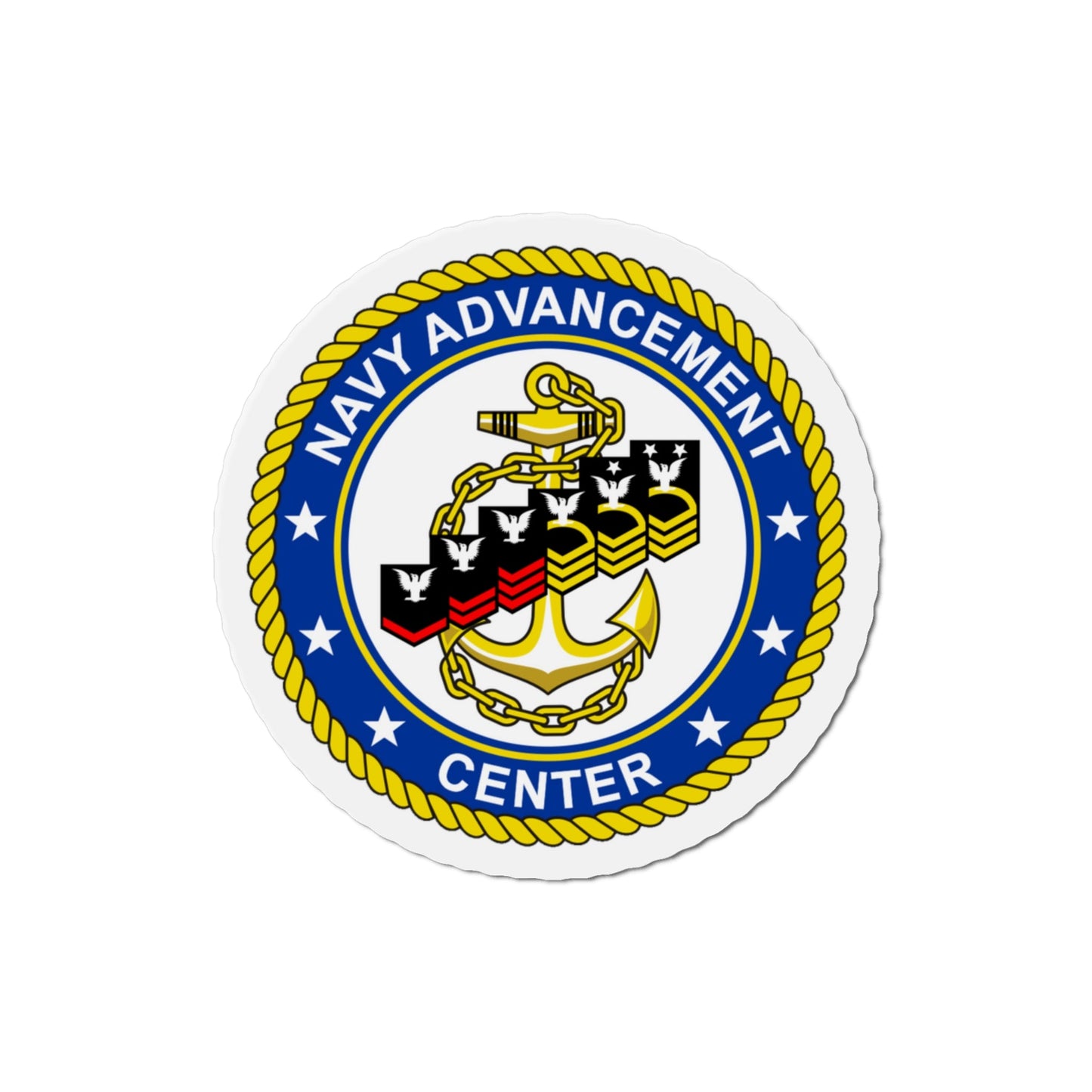 Navy Advancement Center NAC (U.S. Navy) Die-Cut Magnet-3" x 3"-The Sticker Space