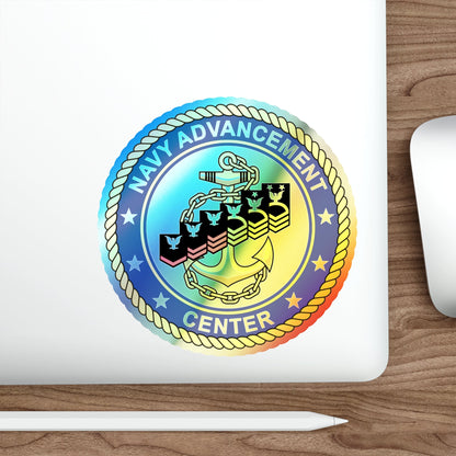 Navy Advancement Center NAC (U.S. Navy) Holographic STICKER Die-Cut Vinyl Decal-The Sticker Space