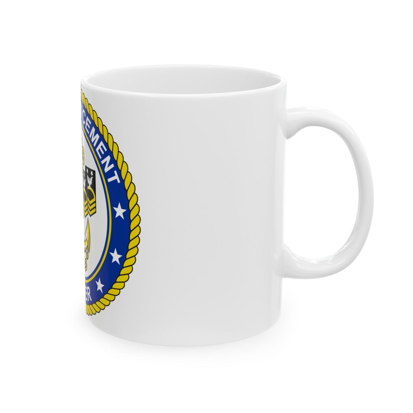 Navy Advancement Center NAC (U.S. Navy) White Coffee Mug-The Sticker Space