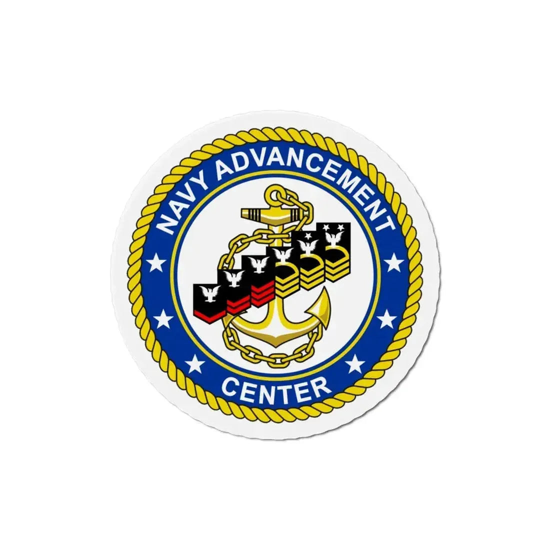 Navy Advancement Center NAC (U.S. Navy) Refrigerator Magnet 4 Inch - The Sticker Space