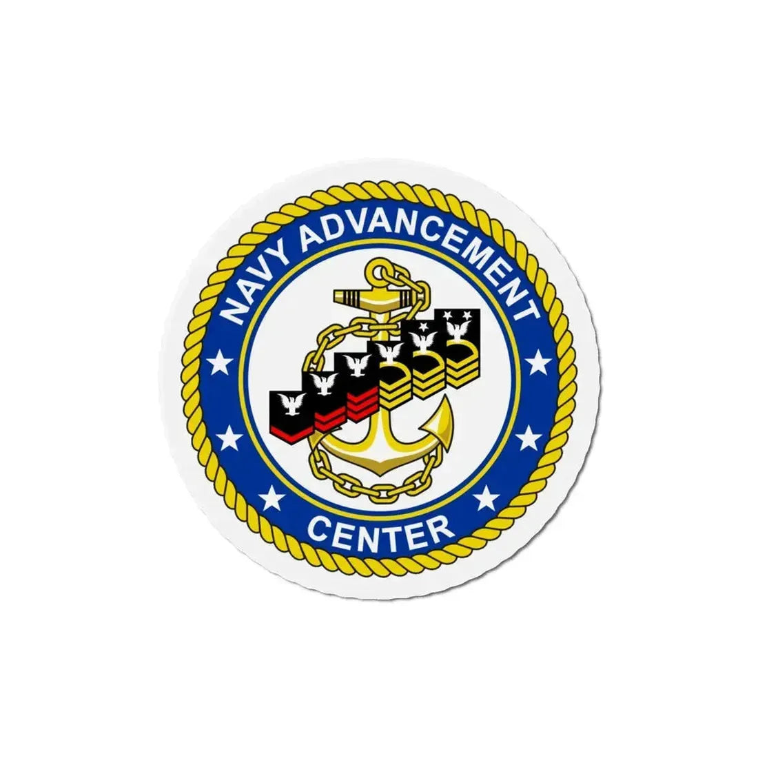 Navy Advancement Center NAC (U.S. Navy) Refrigerator Magnet 6 Inch - The Sticker Space