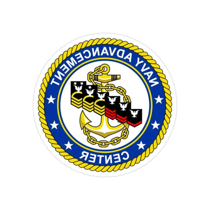 Navy Advancement Center NAC (U.S. Navy) REVERSE PRINT Transparent Die-Cut STICKER 2 Inch Die-Cut Transparent - The Sticker Space