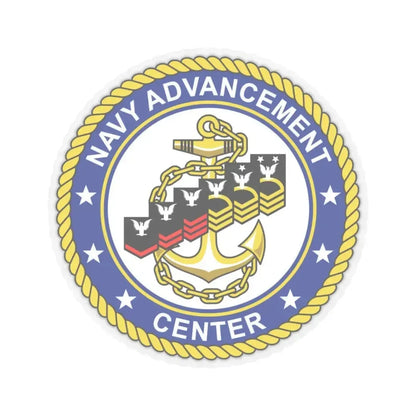 Navy Advancement Center NAC (U.S. Navy) STICKER Vinyl Kiss-Cut Decal 4 Inch Transparent - The Sticker Space