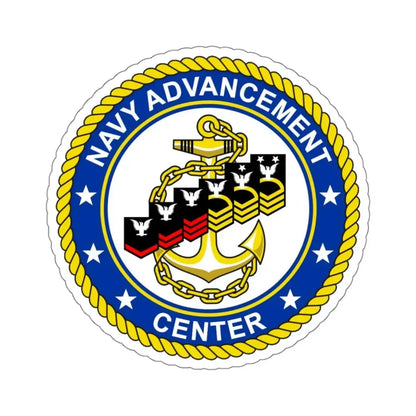 Navy Advancement Center NAC (U.S. Navy) STICKER Vinyl Kiss-Cut Decal 4 Inch White - The Sticker Space