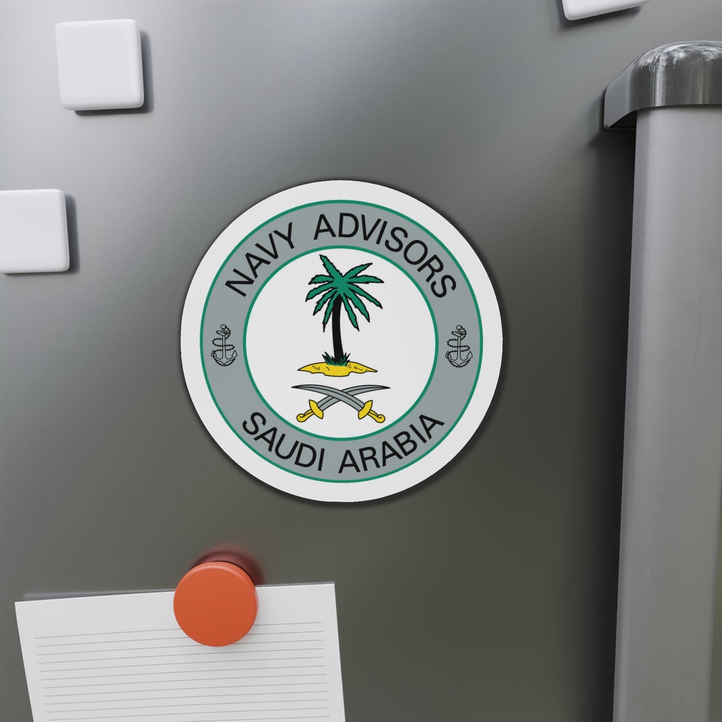 Navy Advisors Saudi Arabia (U.S. Navy) Die-Cut Magnet-The Sticker Space